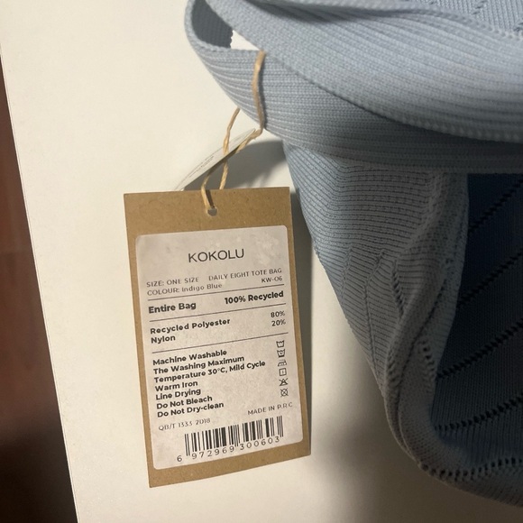 Light Blue Women's Tote Bag - Picture 5 of 5